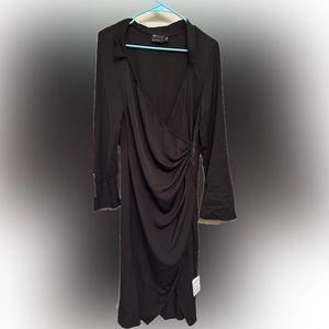 Asos black midi dress. Size 10